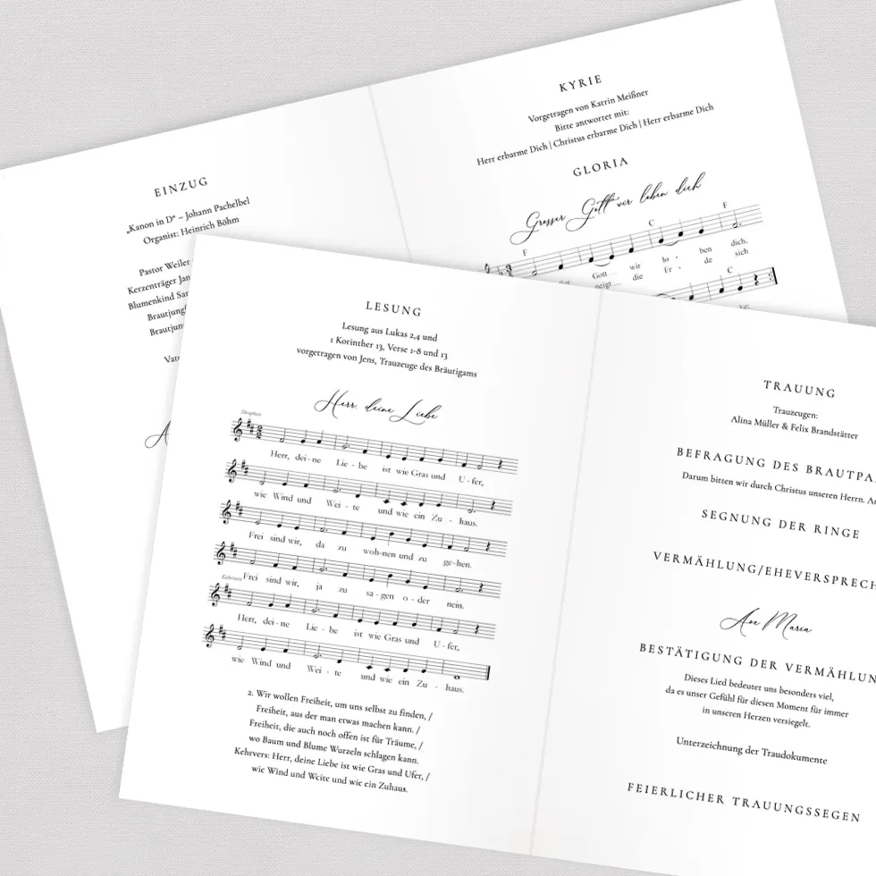 weddingstyle-trauung-kirchenheft-kalligraphie-din-a5-heft image 2