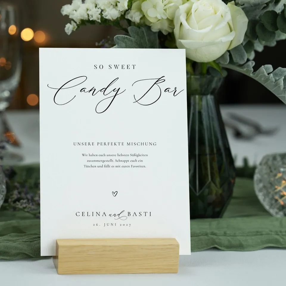 weddingstyle-feier-candy-bar-schild-elegant-a4-pdf-druck image 1