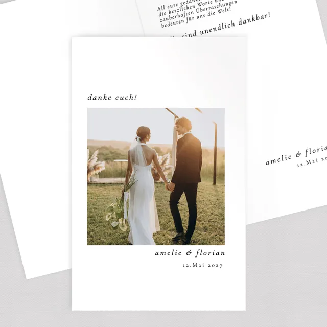 weddingstyle-pure-dankeskarte-klappkarte-b6-individuell-mit-foto image 1