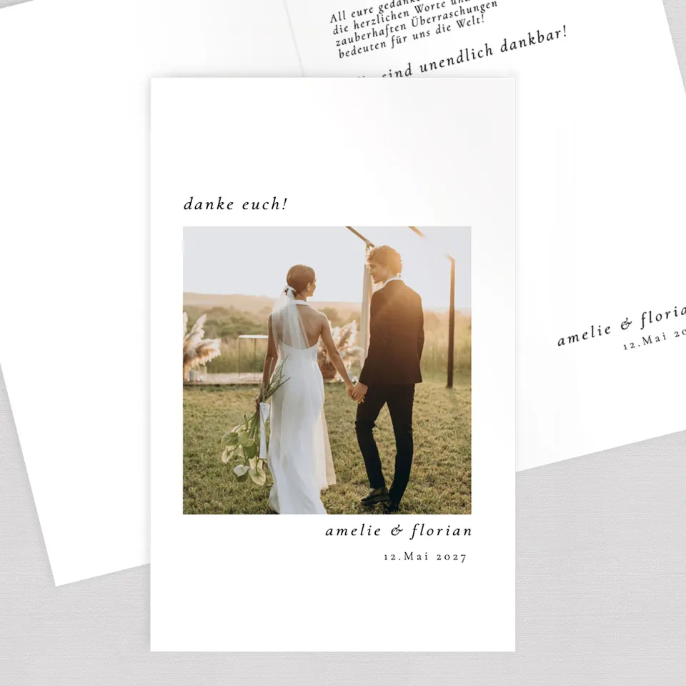 weddingstyle-pure-dankeskarte-klappkarte-b6-individuell-mit-foto image 1