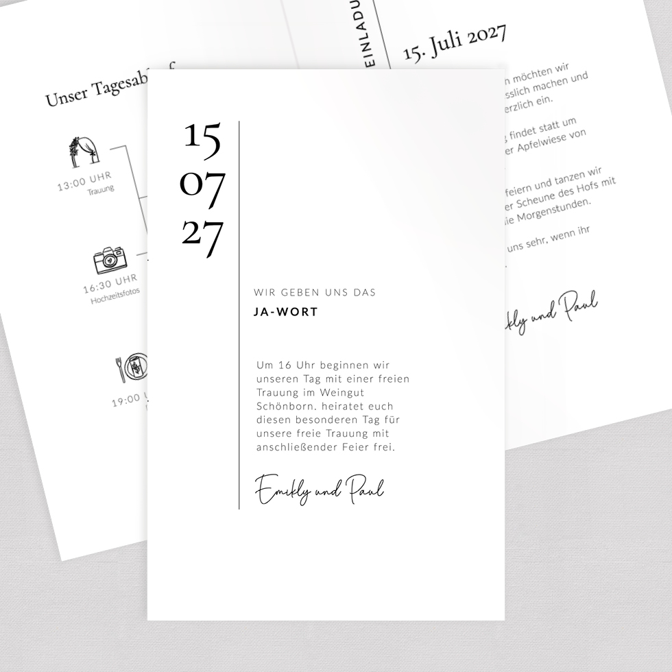 weddingstyle-lets-be-married-hochzeitseinladung-klappkarte-b6 image 1