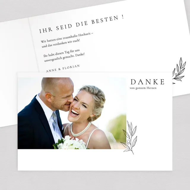 weddingstyle-hochzeitskarten-elegance-dankeskarte-klappkarte-300-g image 1