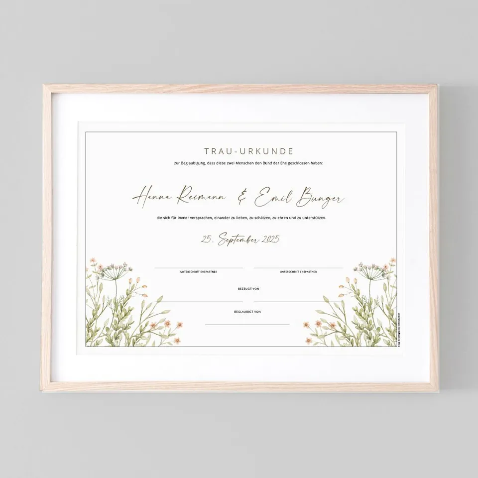 weddingstyle-trauung-blumenwiese-hochzeitsurkunde-pdf-vorlage image 1
