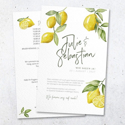 weddingstyle-zitronenliebe-hochzeitseinladung-b6-mit-qr-code image 1
