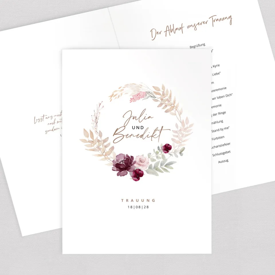 weddingstyle-trauung-kirchenheft-umschlag-trockenblumen-pdf-vorlage image 1
