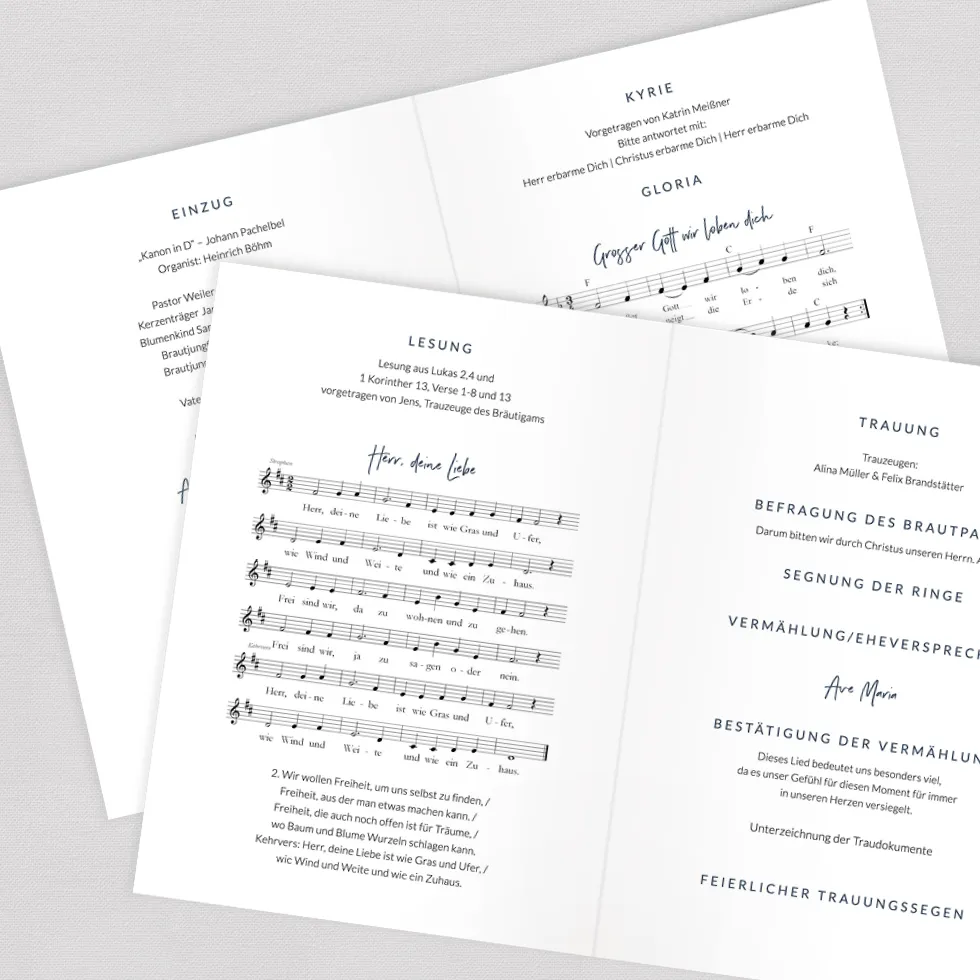 weddingstyle-trauung-kirchenheft-wasserfarbe-din-a5 image 2