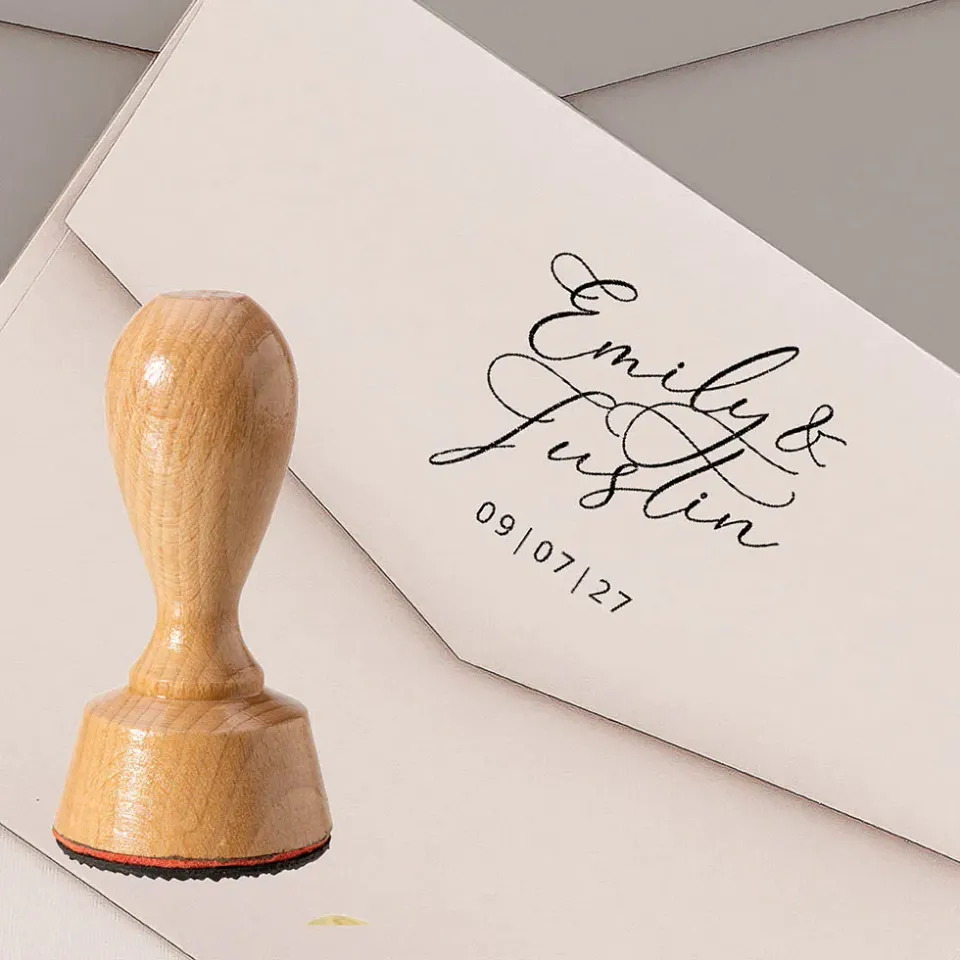 weddingstyle-hochzeitskarten-kalligraphie-stempel-personalisiert image 1