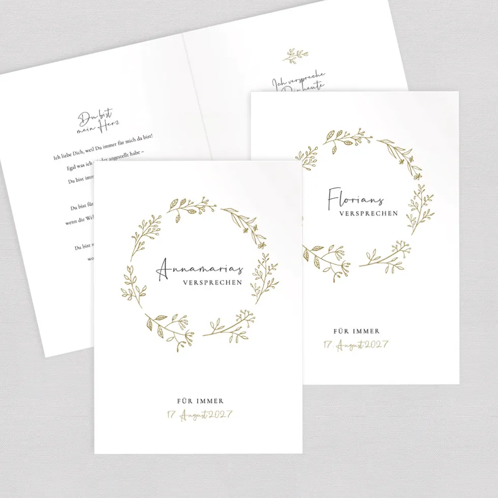 weddingstyle-trauung-wild-flowers-eheversprechen-hefte-2er-set image 1
