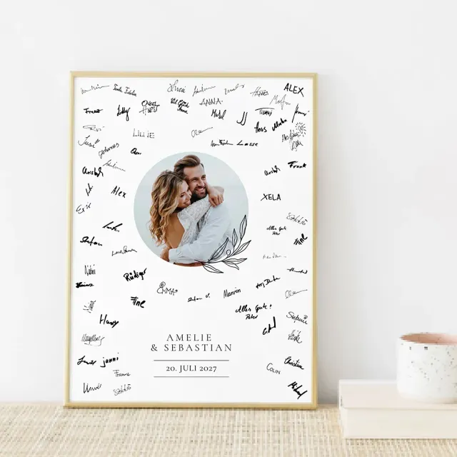 weddingstyle-feier-foto-romantisch-g-stebuch-bild-personalisiert-poster image 1