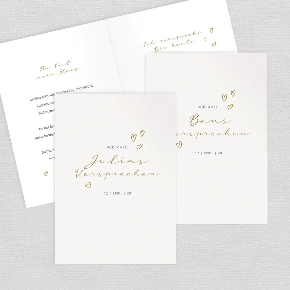 weddingstyle-trauung-eheversprechen-hefte-herzen-2er-set image 1