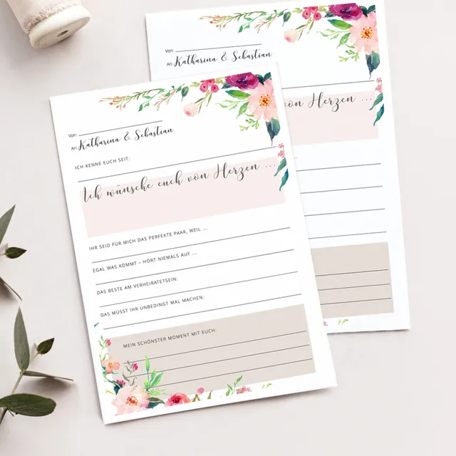 weddingstyle-feier-blumendesign-g-stebuchkarten-din-a5-individuell image 1