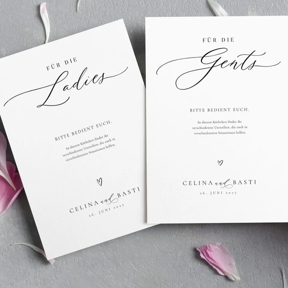 weddingstyle-feier-notfallk-rbchen-schild-elegant-vorlage image 1
