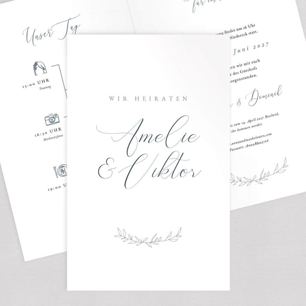 weddingstyle-kalligraphie-lettering-einladung-vorlage-b6 image 1