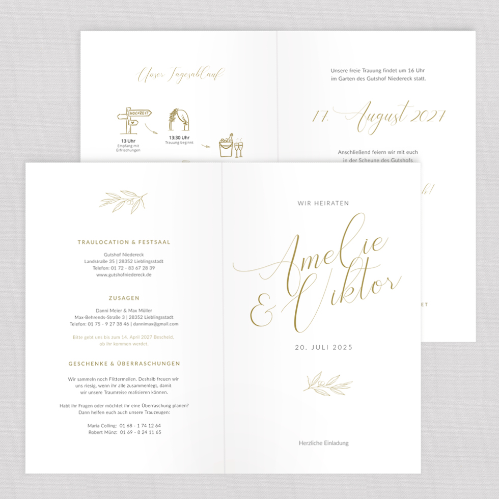 weddingstyle-hochzeitskarten-golden-branch-klappkarte-b6-einladung image 2