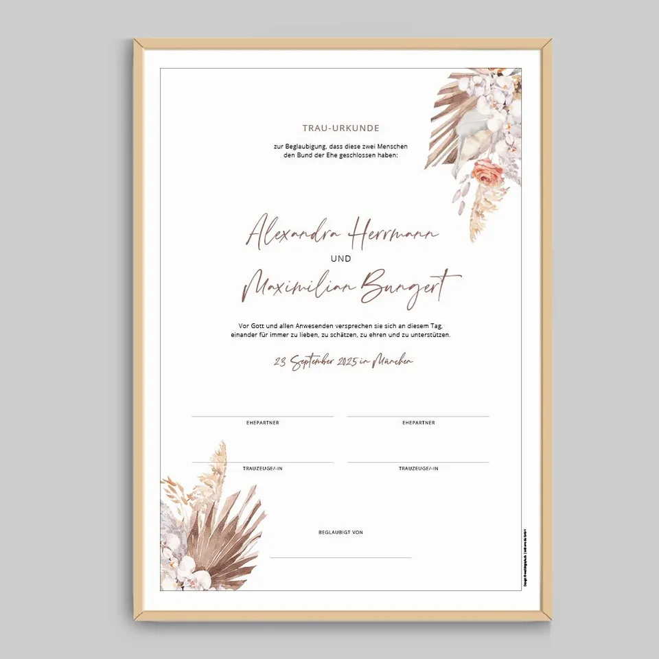 weddingstyle-trauung-whimsical-orchids-trauurkunde-pdf image 1