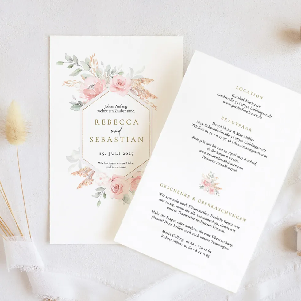weddingstyle-hochzeitskarten-pampas-peonies-einladungskarte-b6 image 1