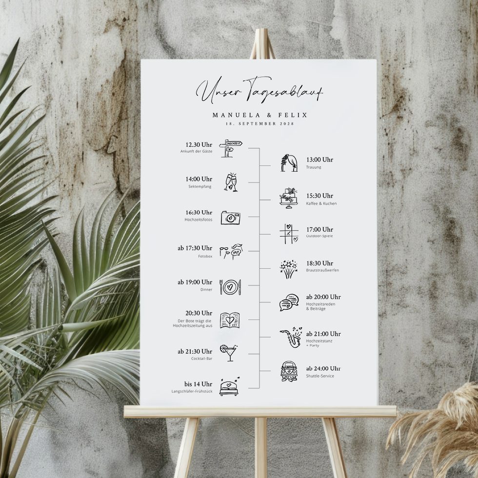 weddingstyle-tagesablauf-vorlage-timeline-karte-download-a4 image 4