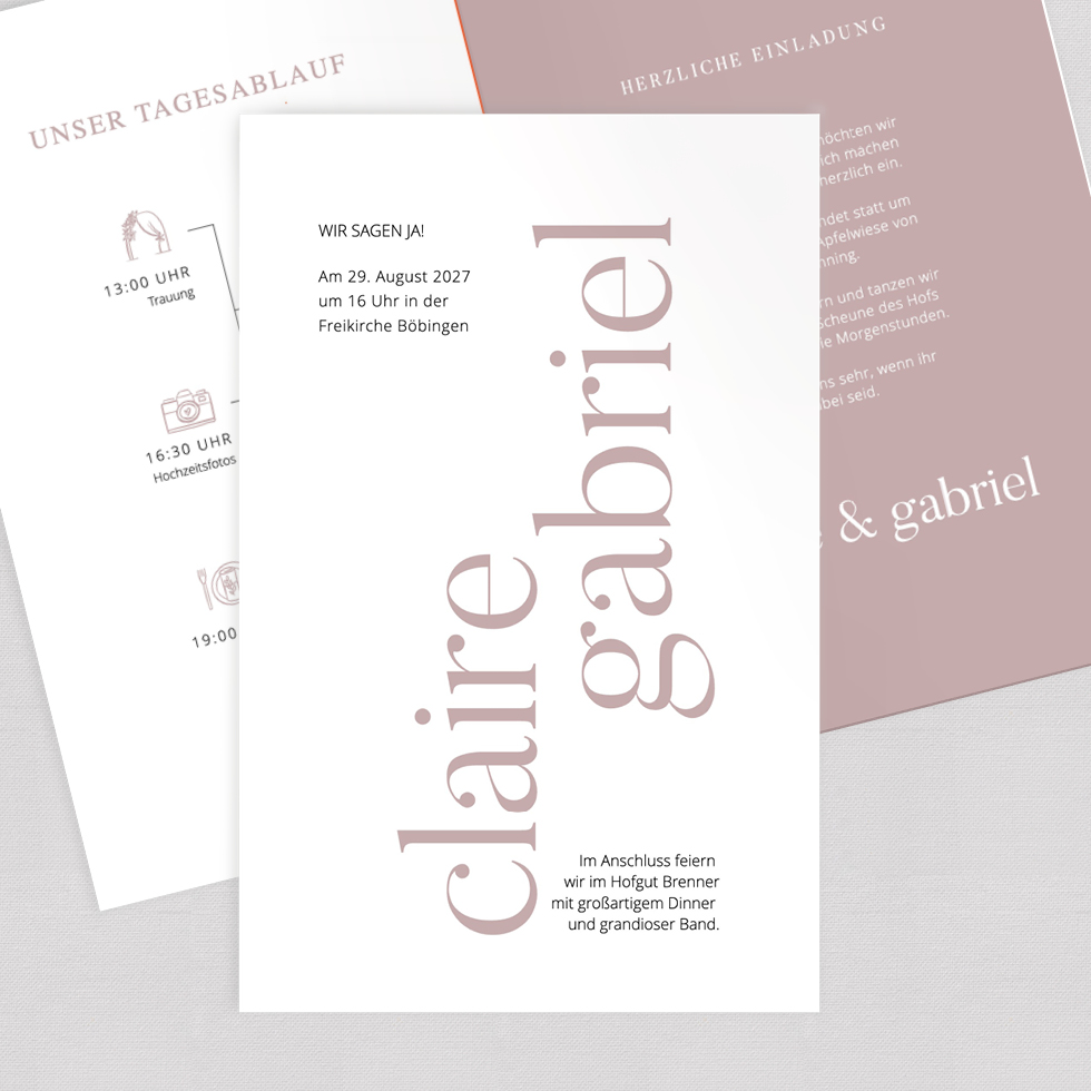 weddingstyle-bonny-clyde-hochzeitseinladung-klappkarte-b6 image 1