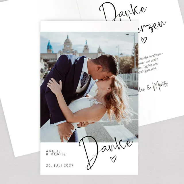 weddingstyle-hochzeitskarten-dankeskarte-polaroid-look-klappkarte image 1