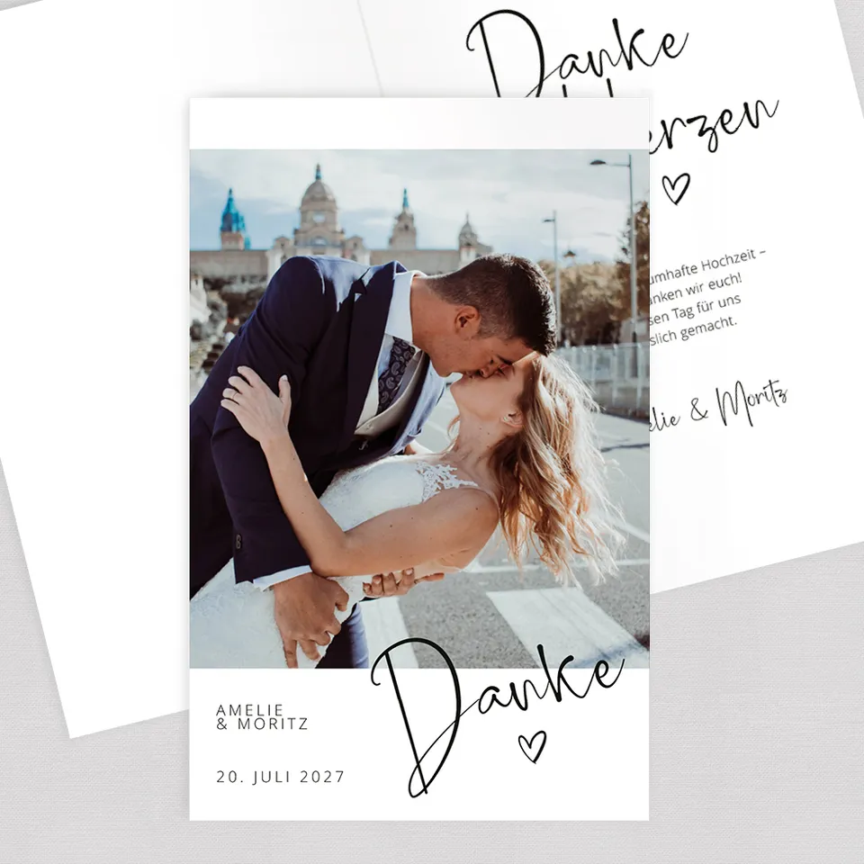 weddingstyle-hochzeitskarten-dankeskarte-polaroid-look-klappkarte image 1