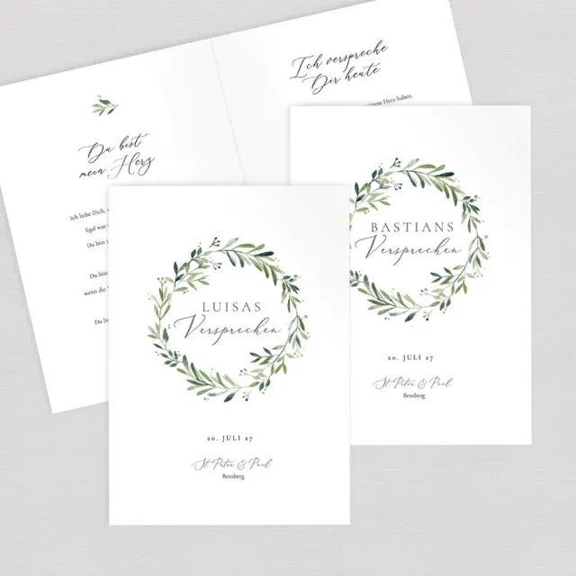 weddingstyle-greenery-kranz-ehegel-bde-hefte-2er-set-trauung image 1