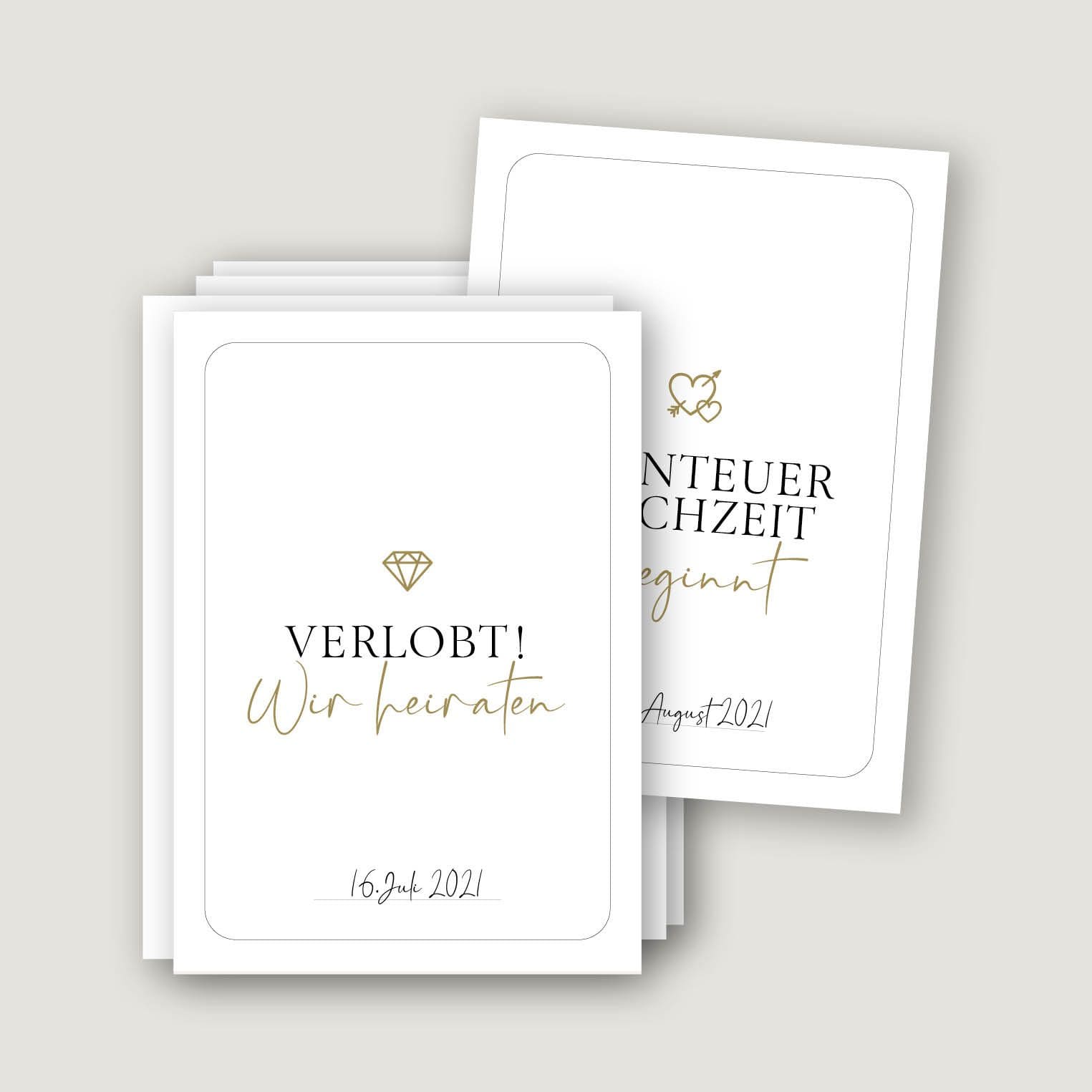 weddingstyle-hochzeitsplaner-68-meilenstein-karten-countdown-din-a6 image 1