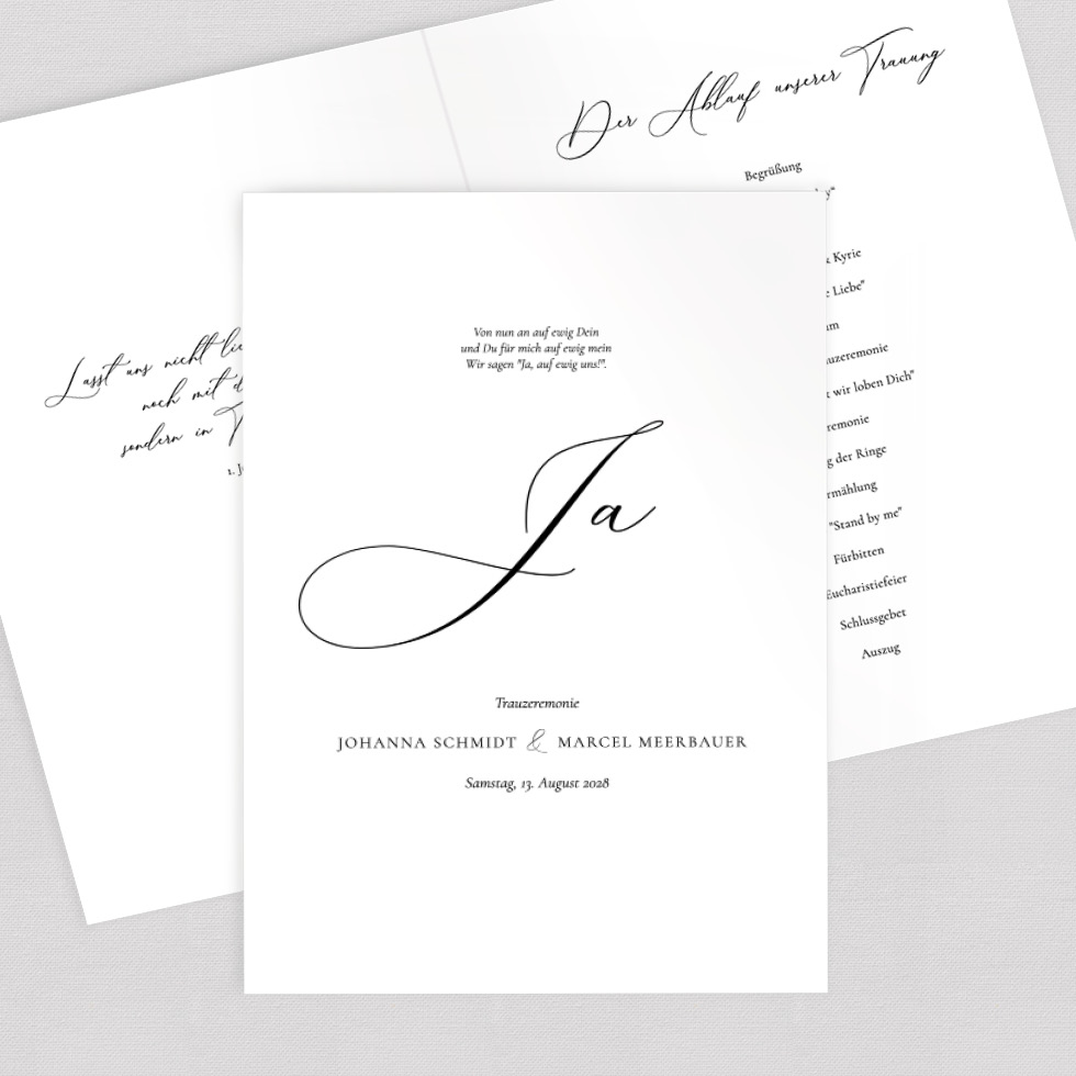 weddingstyle-trauung-kirchenheft-umschlag-kalligraphie-vorlage-pdf image 1