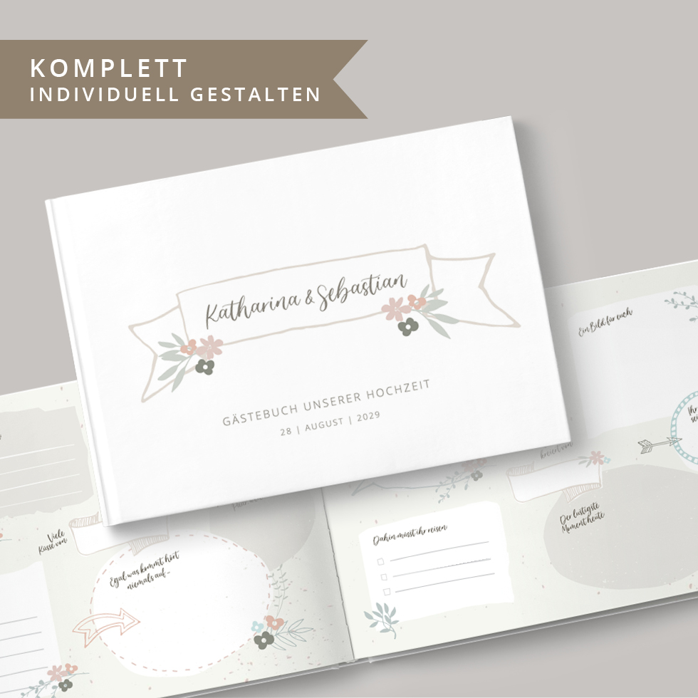 weddingstyle-feier-g-stebuch-individuell-hardcover-din-a4-quer image 1