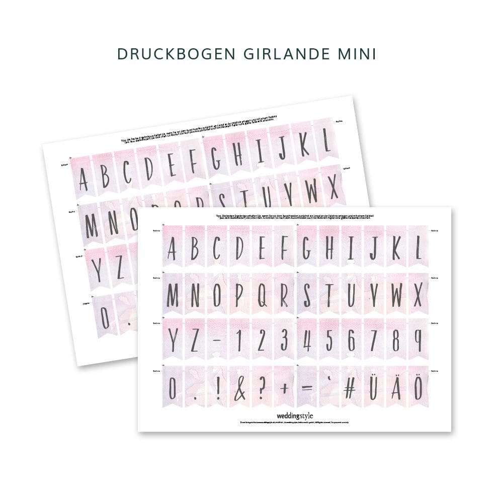 weddingstyle-feier-diy-girlande-buchstaben-wasserfarbe-vorlage image 5