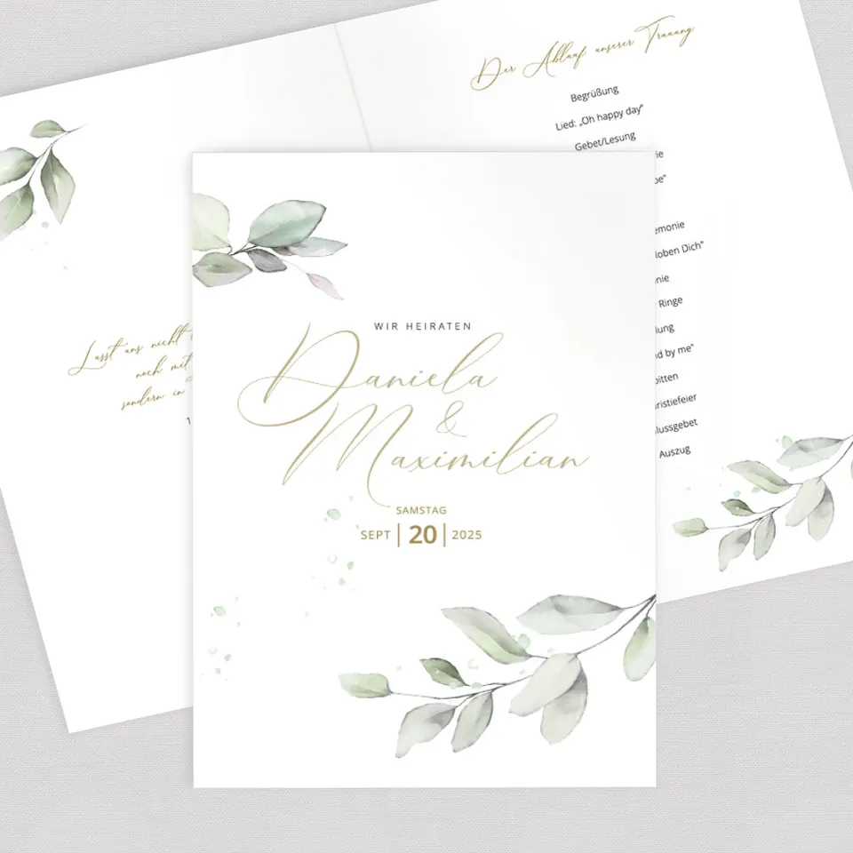 weddingstyle-trauung-eukalyptus-kirchenheft-umschlag-vorlage image 1