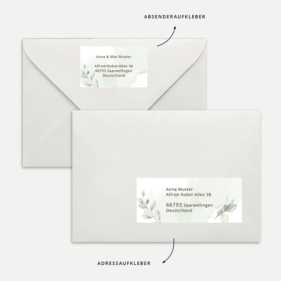 weddingstyle-hochzeitskarten-adressaufkleber-eukalyptus-vorlage-17-designs image 1
