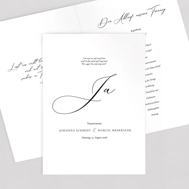 weddingstyle-trauung-kirchenheft-umschlag-kalligraphie-vorlage-pdf image 1
