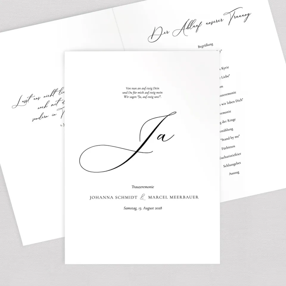 weddingstyle-trauung-kirchenheft-umschlag-kalligraphie-vorlage-pdf image 1
