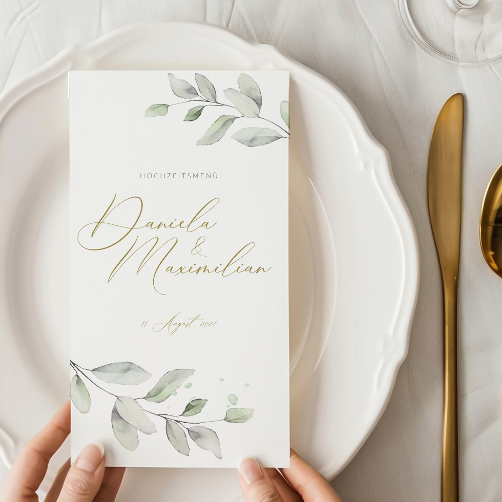 weddingstyle-feier-eukalyptus-men-karte-klappkarte-getr-nkekarte image 1