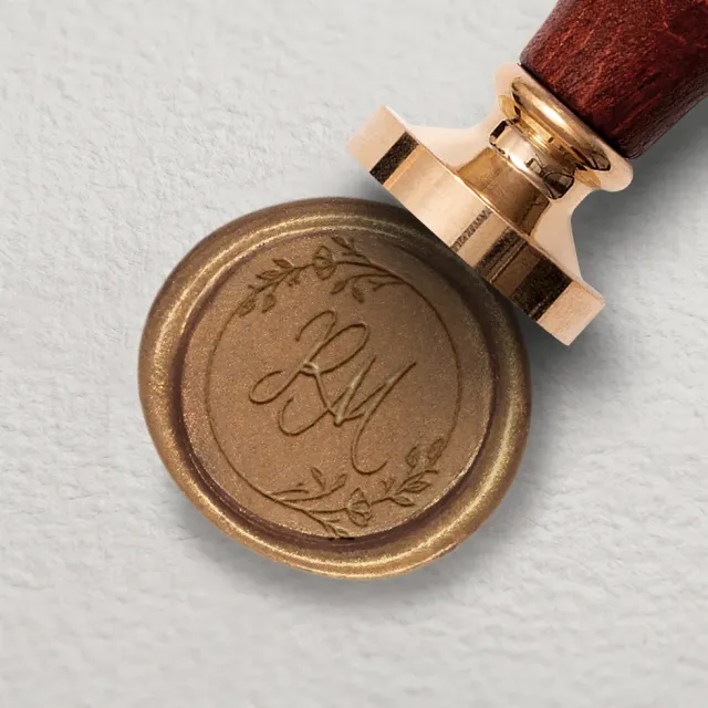 weddingstyle-hochzeitskarten-siegelstempel-flower-25-mm image 1