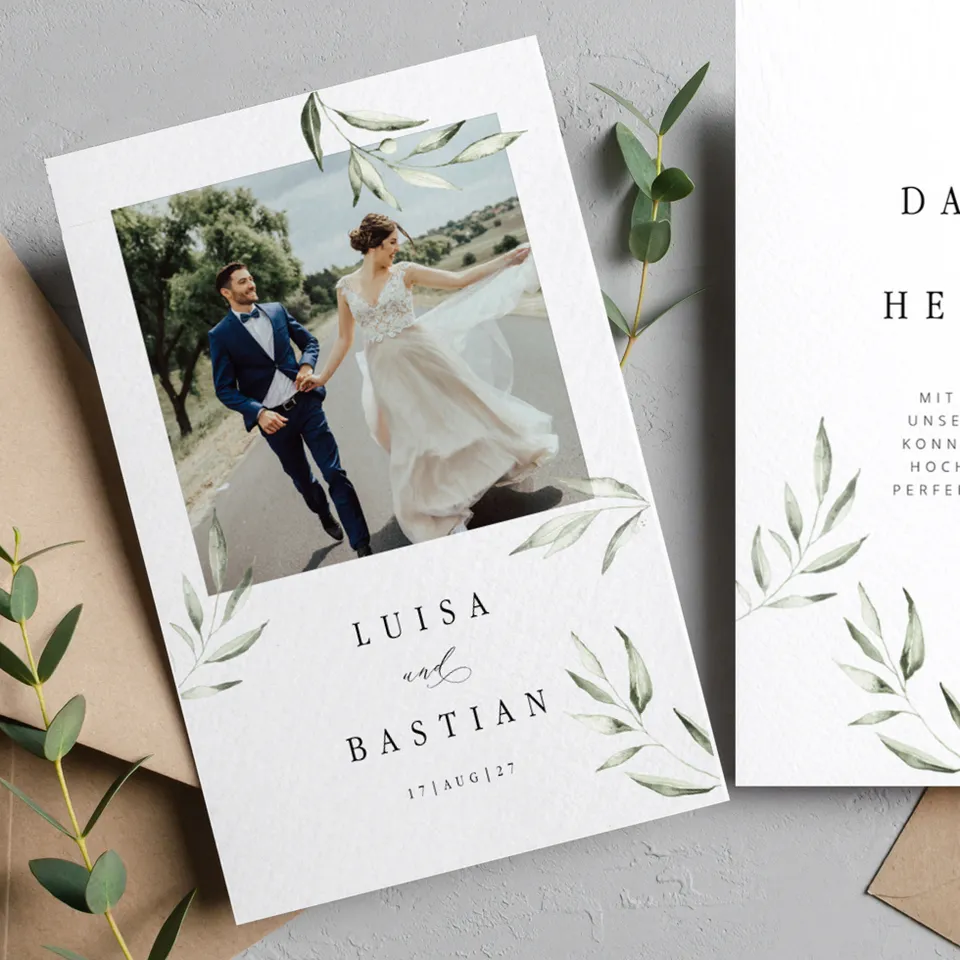 weddingstyle-olivenzweig-dankeskarte-hochzeit-greenery image 1