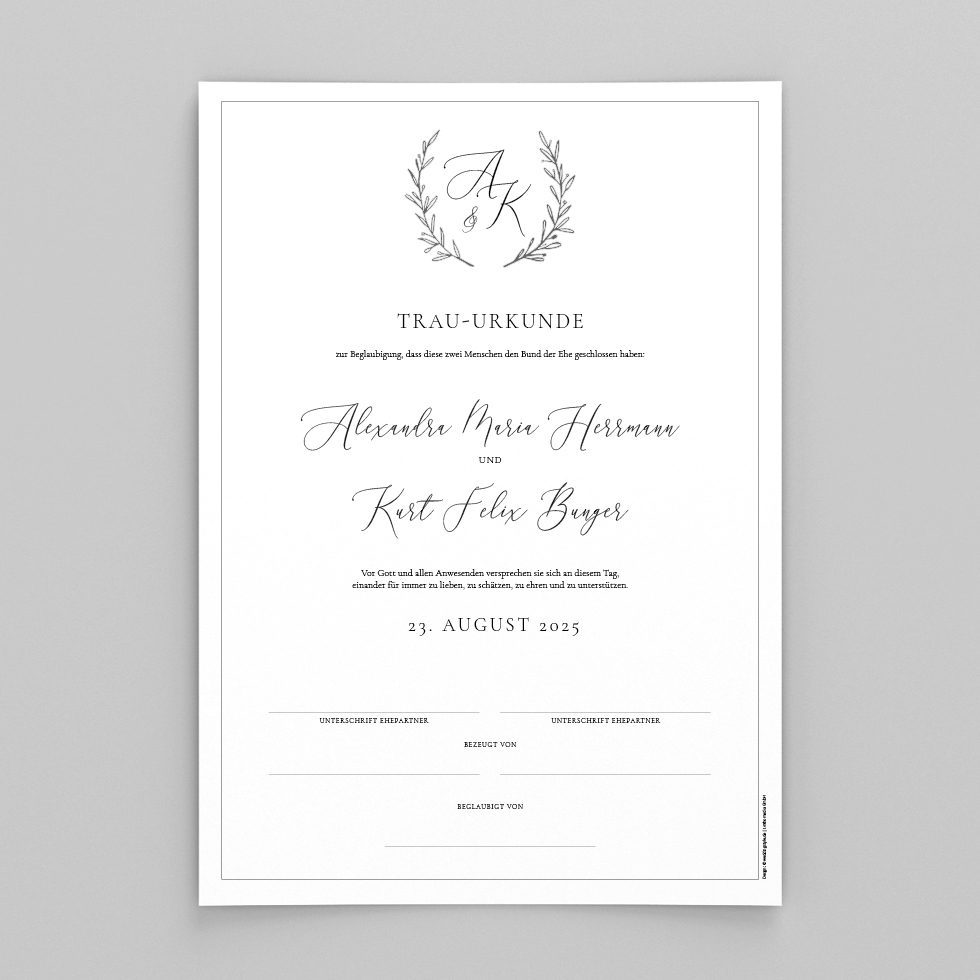 weddingstyle-trauung-fine-art-hochzeitsurkunde-personalisiert image 1