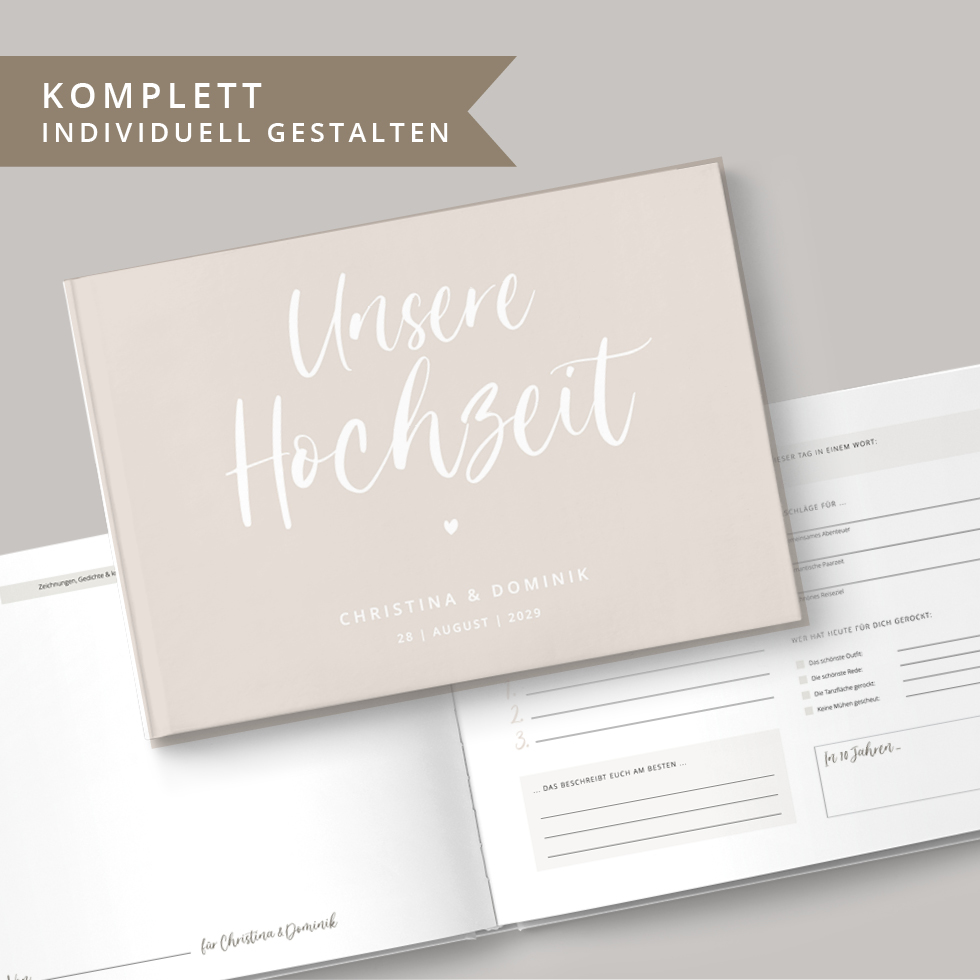 weddingstyle-feier-g-stebuch-hochzeit-mit-fragen-individuell-a4-quer image 1