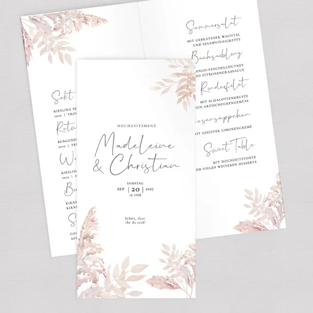 weddingstyle-feier-pampas-men-karte-klappkarte-102x200-mm image 1