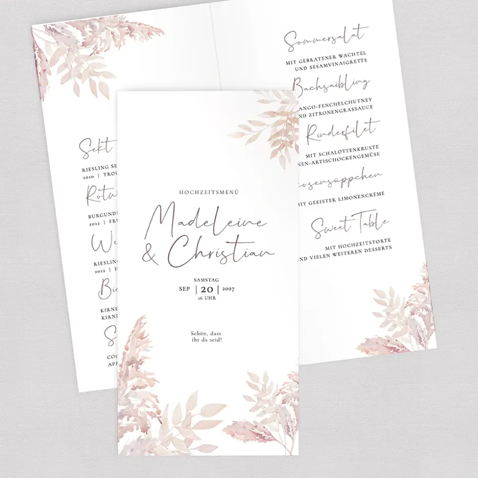 weddingstyle-feier-pampas-men-karte-klappkarte-102x200-mm image 1