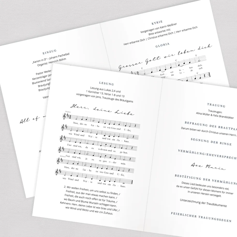 weddingstyle-trauung-kirchenheft-scriptlove-din-a5-gedruckt image 2