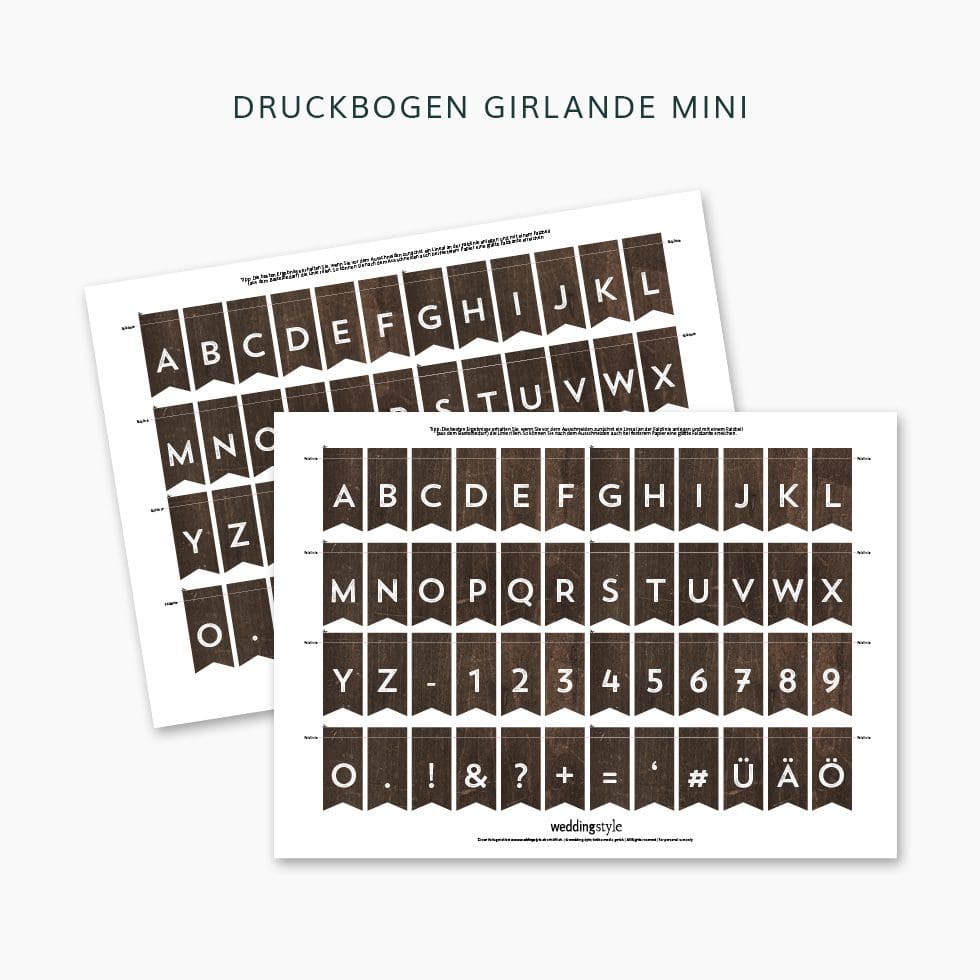 weddingstyle-feier-diy-girlande-holzoptik-buchstaben-wimpelkette image 5