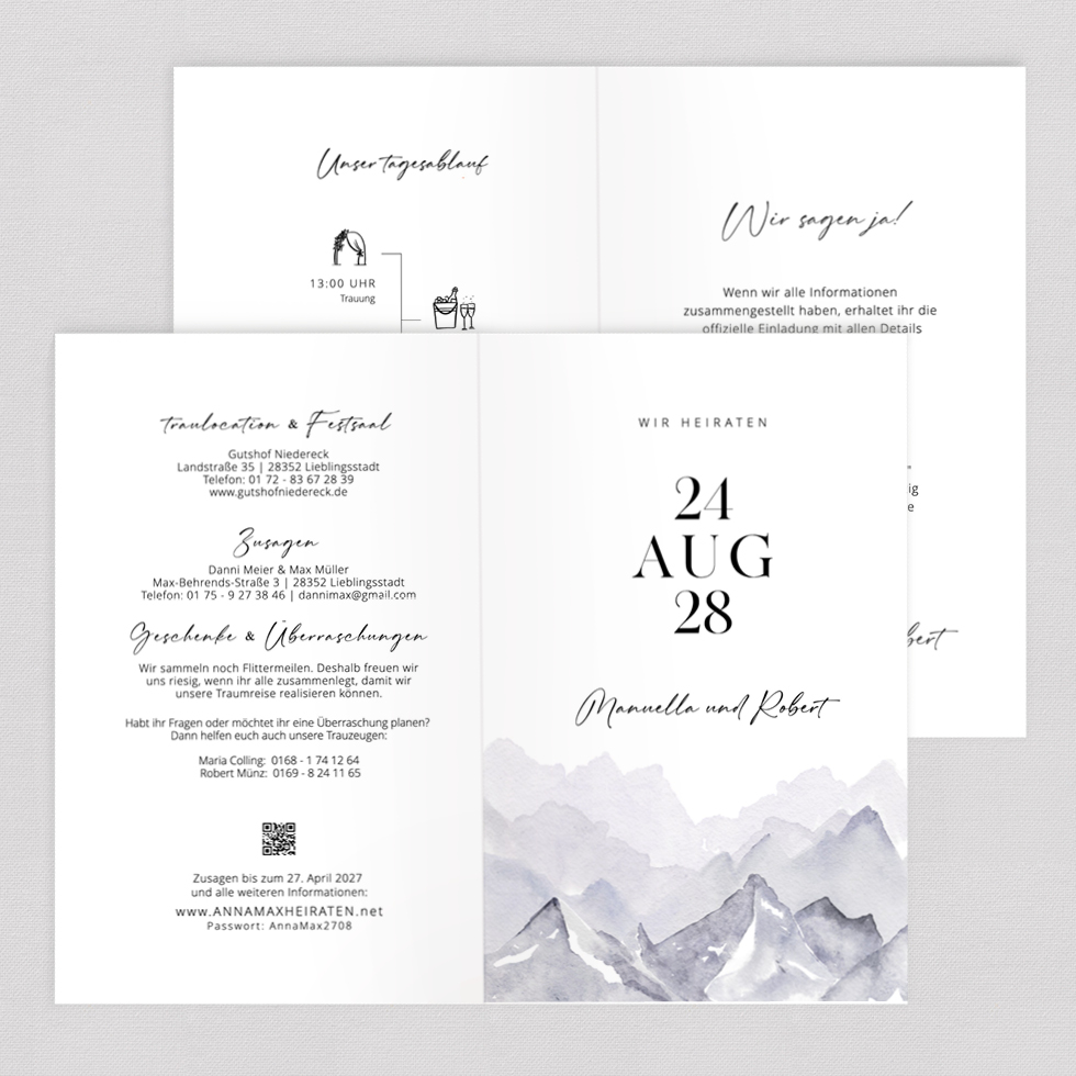 weddingstyle-hochzeitskarten-bergtour-klappkarte-b6-individuell image 2