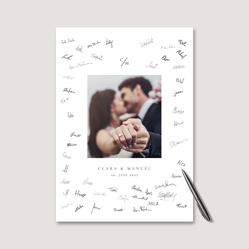 weddingstyle-feier-g-stebuch-bild-brautpaar-foto-personalisiert image 2