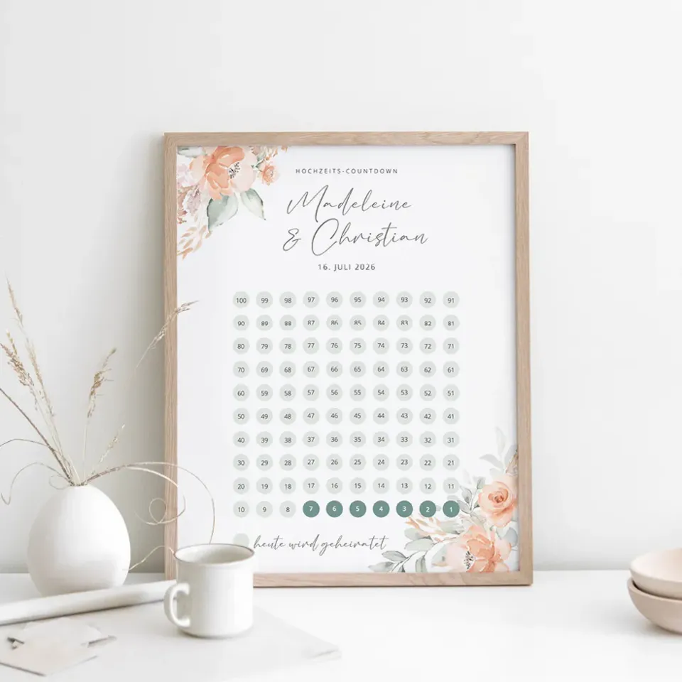 weddingstyle-geschenke-wiesenblumen-countdown-bild-geschenk image 1