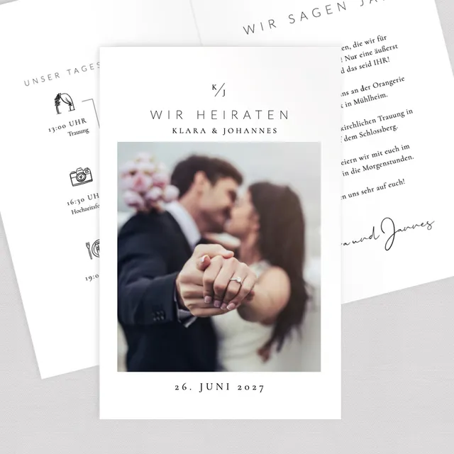 weddingstyle-just-us-hochzeitseinladung-klappkarte-schlicht image 1