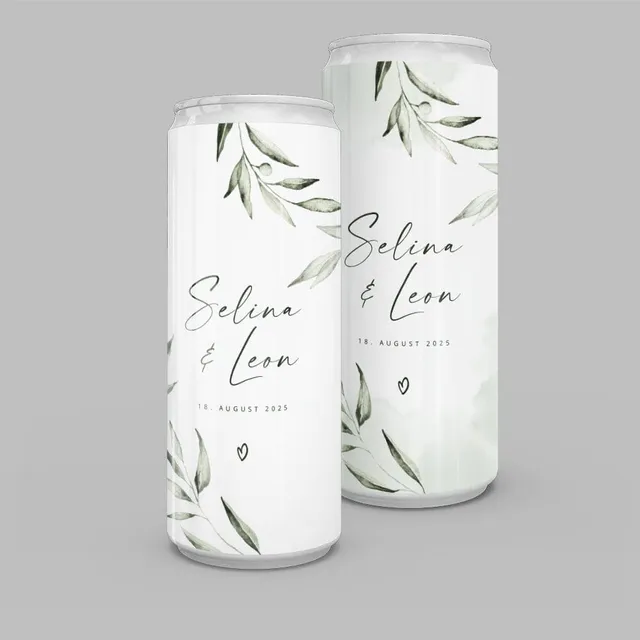 weddingstyle-sektempfang-dosen-aufkleber-olivenzweig-10er image 1