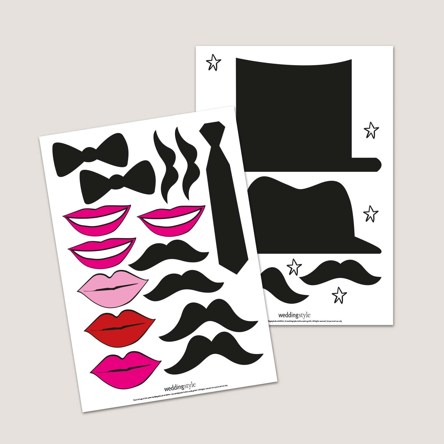 weddingstyle-spiele-70-fotobox-schilder-mit-spr-chen-set image 5