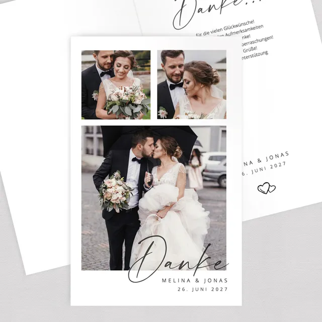 weddingstyle-hochzeitskarten-dankeskarte-3-fotos-klappkarte image 1