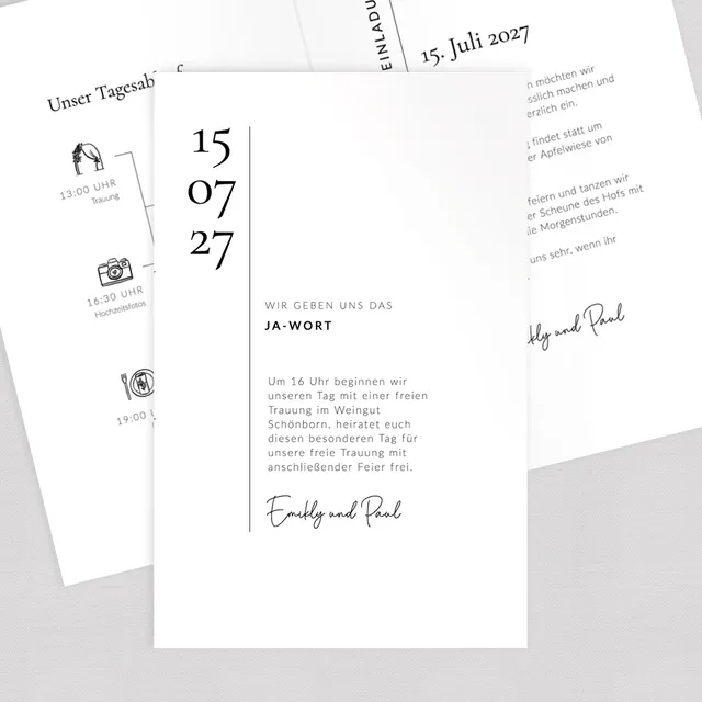 weddingstyle-lets-be-married-hochzeitseinladung-klappkarte-b6 image 1